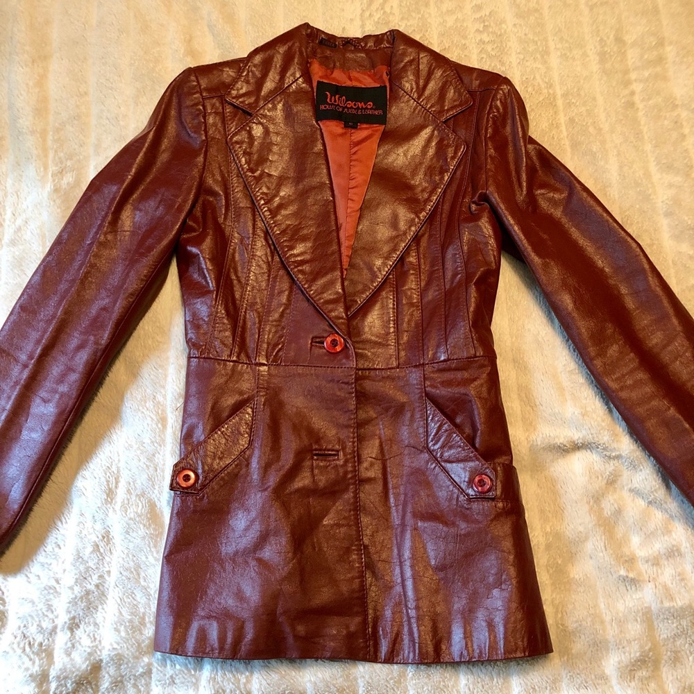 VINTAGE Saddle Brown Leather Jacket